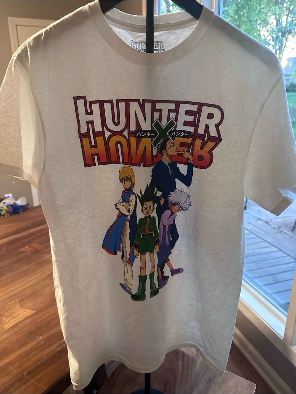 Hunter X Hunter Anime Graphic T Shirt Mens Medium White Manga Gon Killua